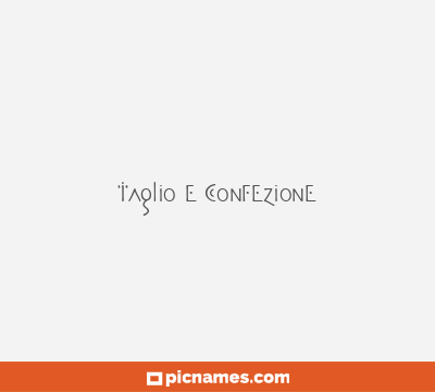 Taglio e confezione